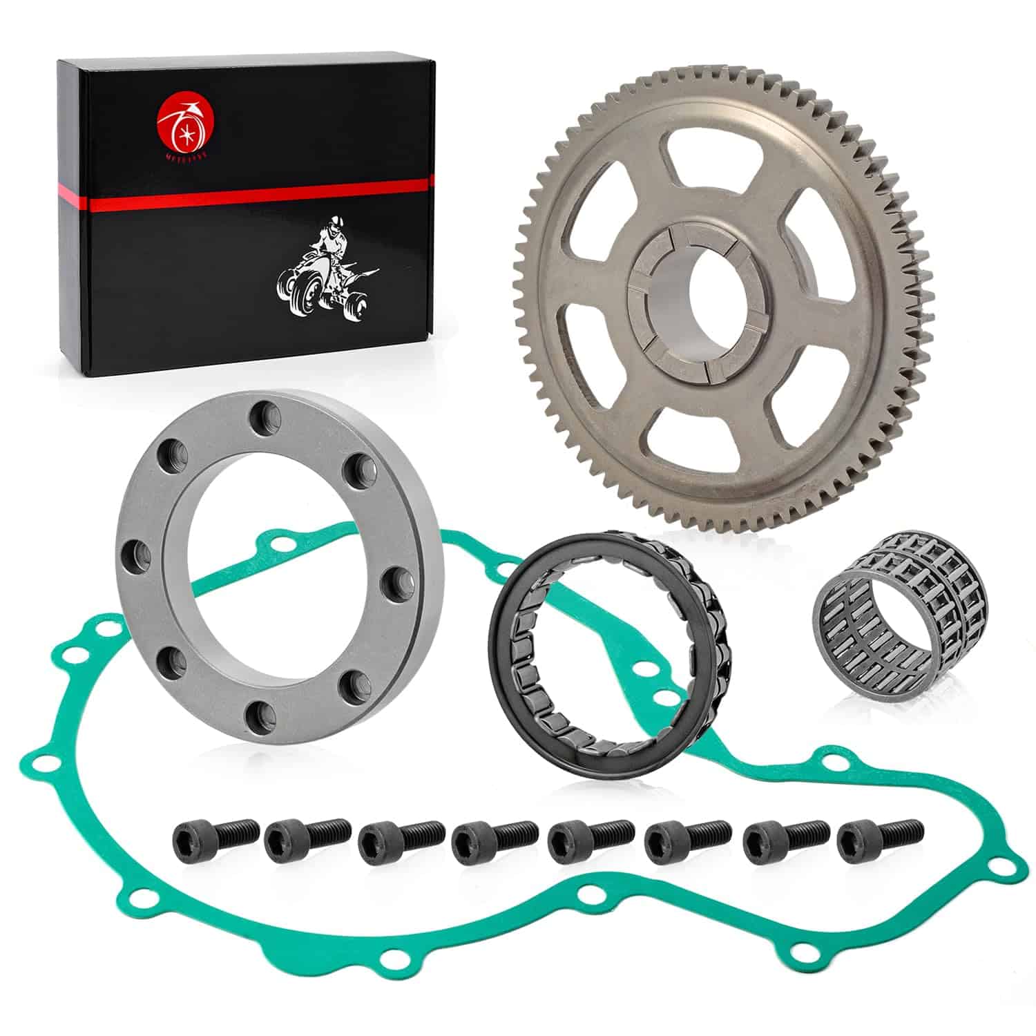 Kit de embrague de arranque engranaje ralentí 72T con - Imagen 6