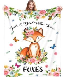 Manta de zorro linda DUMTUTY Solo una niña que ama los