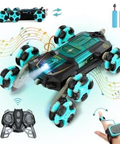 Coche de acrobacias RC con sensor de gestos, luces y