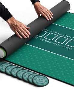 Newverest Tapete de Poker 70" x 35", Tapete de Texas