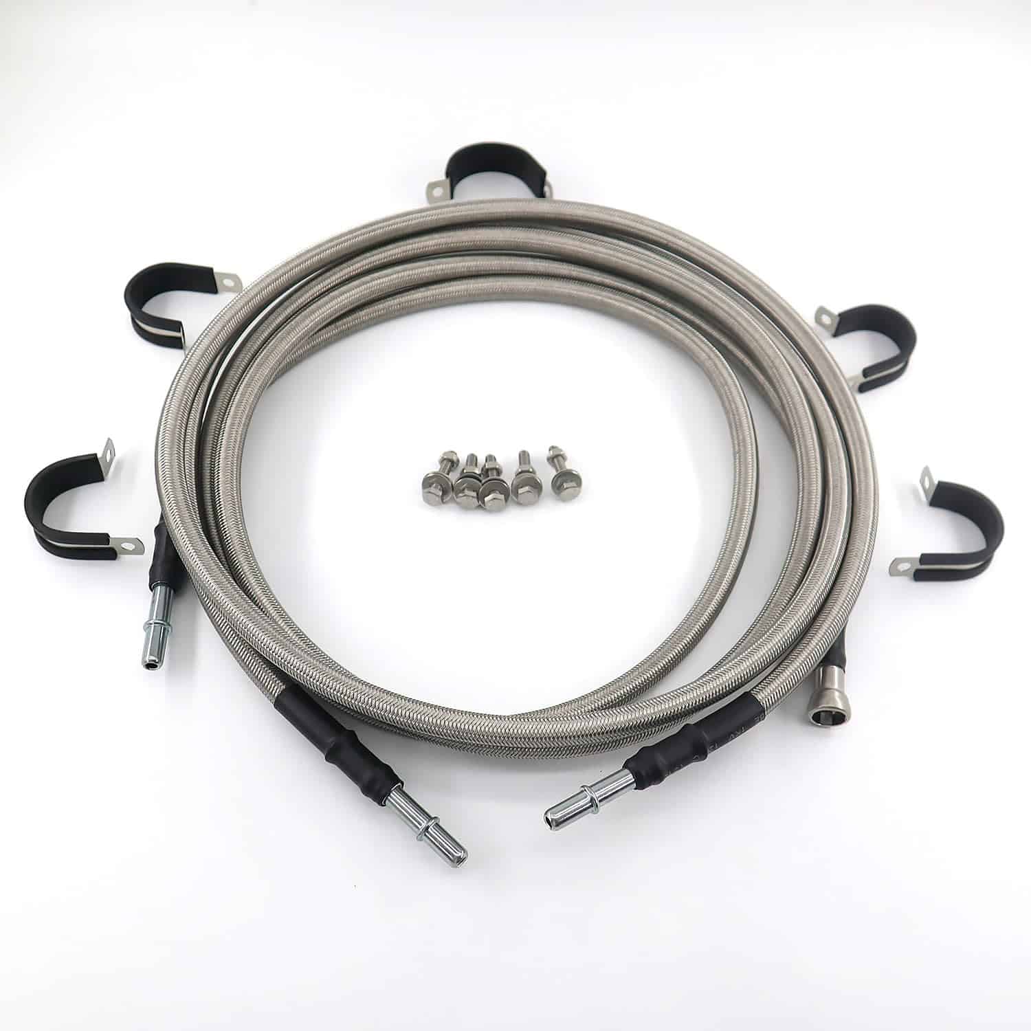 Kit de Líneas de Combustible Trenzadas de -Plata - Imagen 4