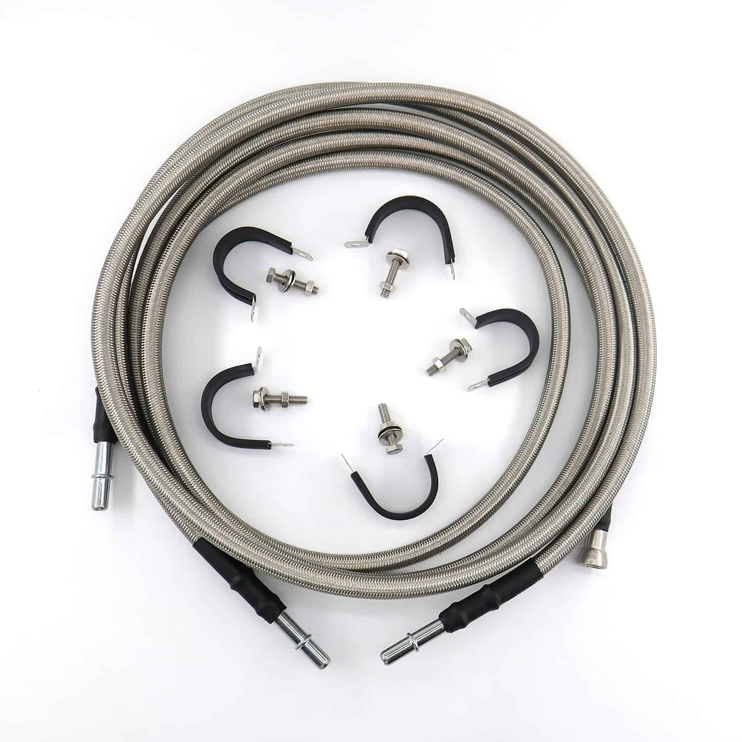 Kit de Líneas de Combustible Trenzadas de -Plata - Imagen 3