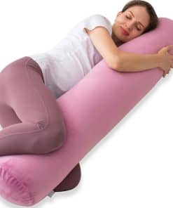 1 Almohada de Refuerzo para Cama, Almohada Cilíndrica Larga