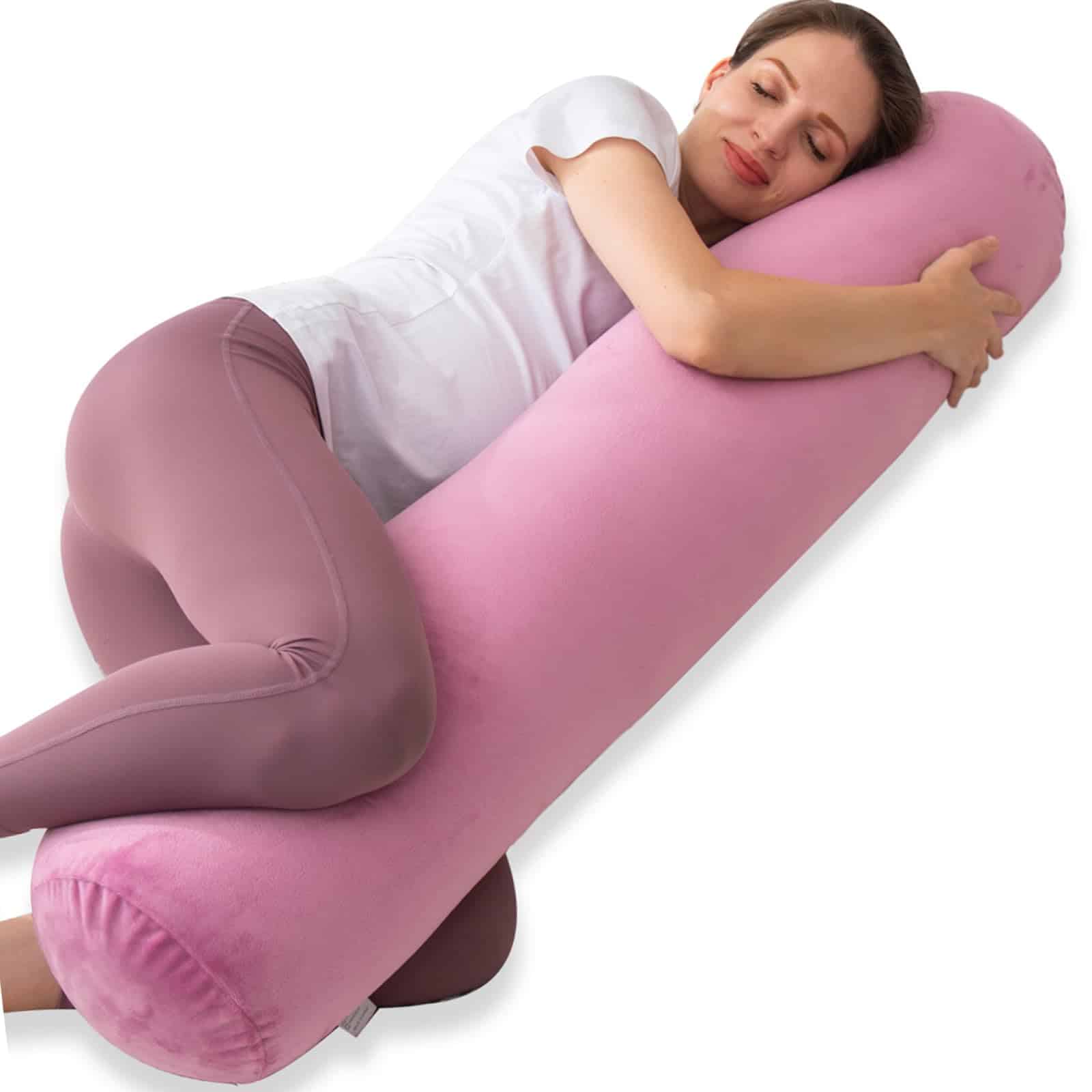 1 Almohada de Refuerzo para Cama, Almohada Cilíndrica Larga