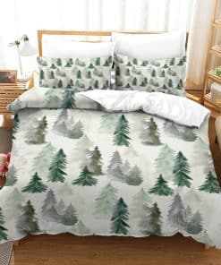 Juego de Funda Nórdica Llylumty Fog Forest Nature Plant