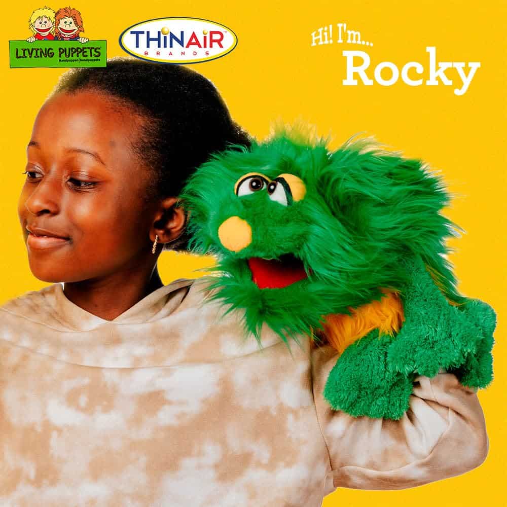 Títere de Mano Living Puppets - Rocky, el Monstruo Amigable - Imagen 4