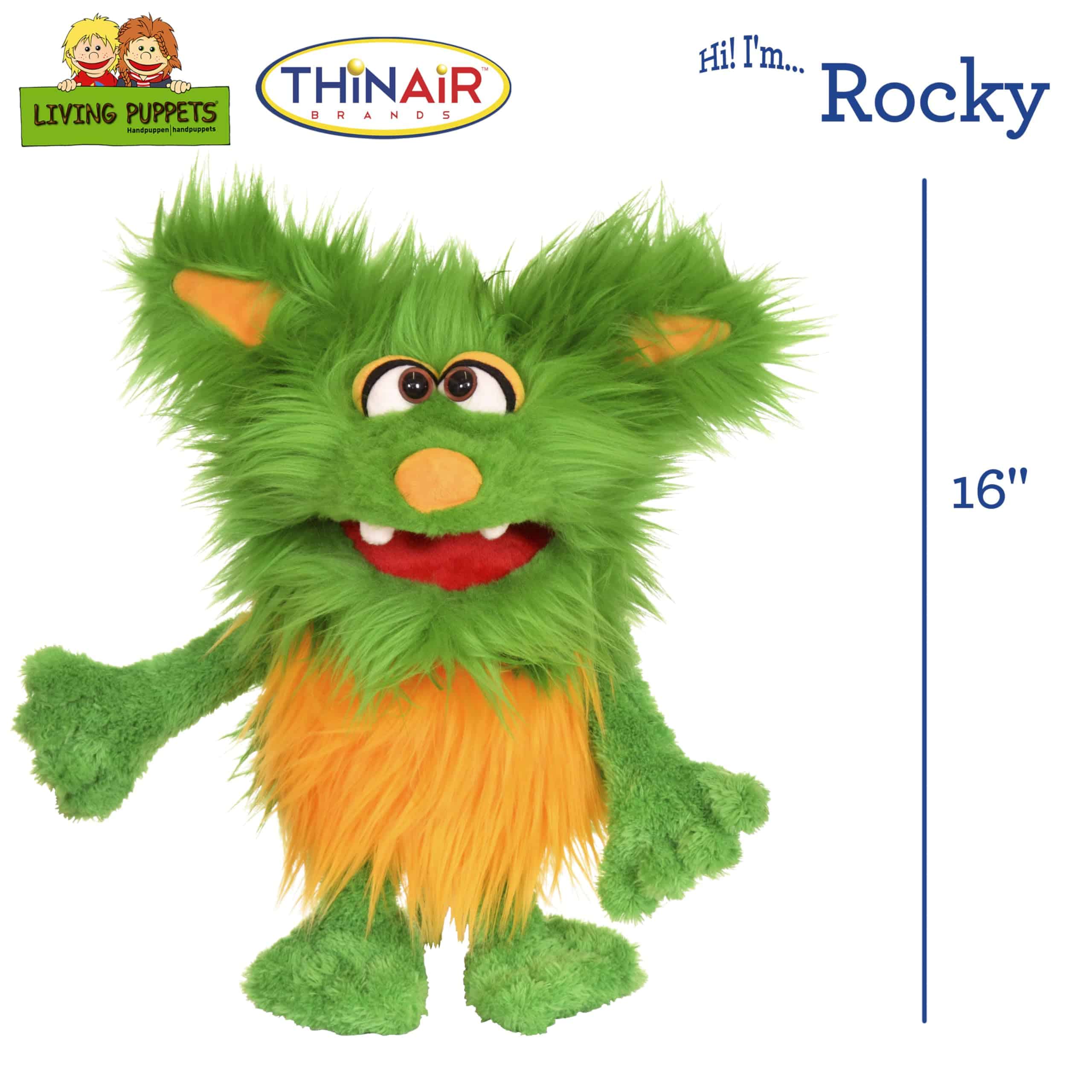 Títere de Mano Living Puppets - Rocky, el Monstruo Amigable - Imagen 3