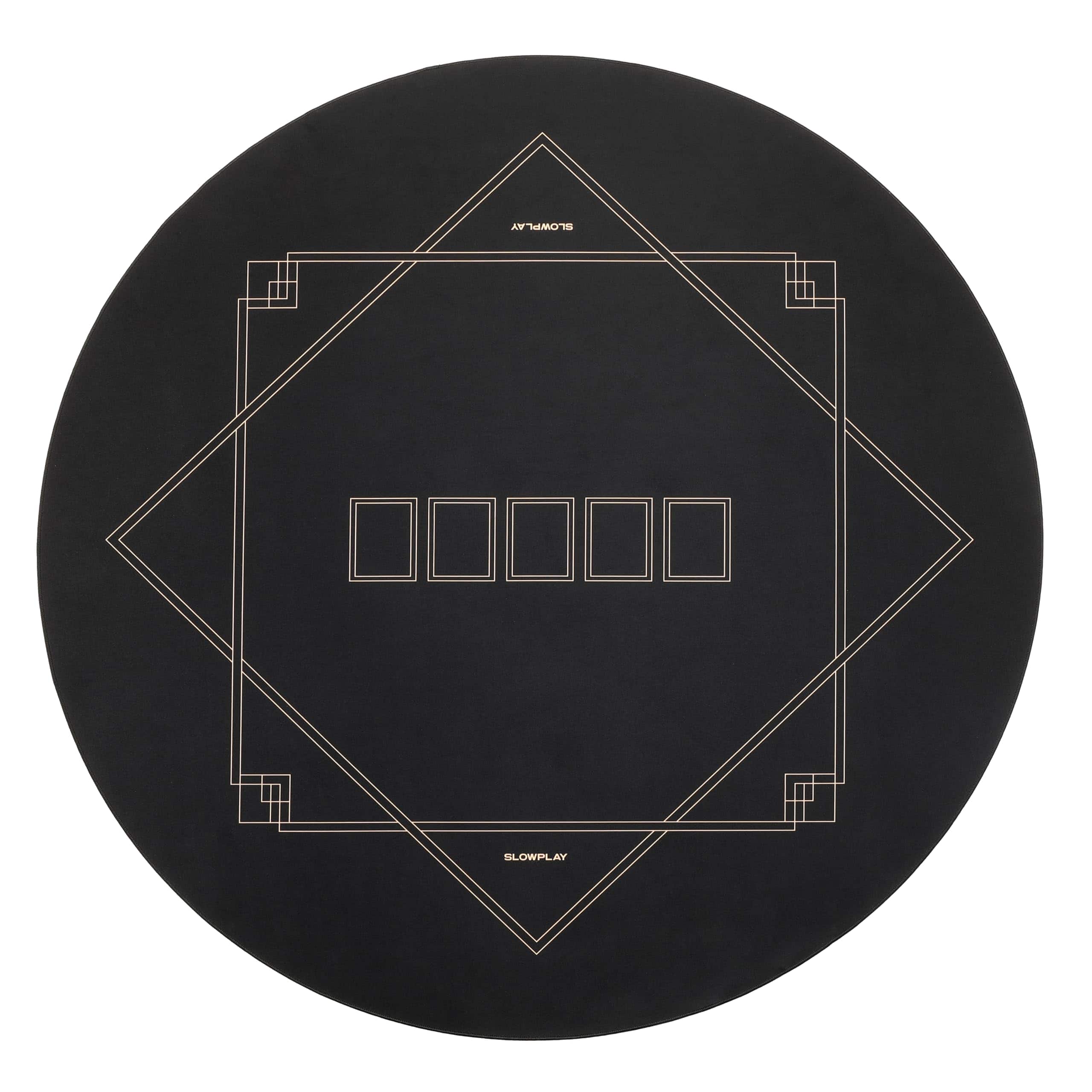 Tapete de Poker Redondo SLOWPLAY Godel de 47 Pulgadas para