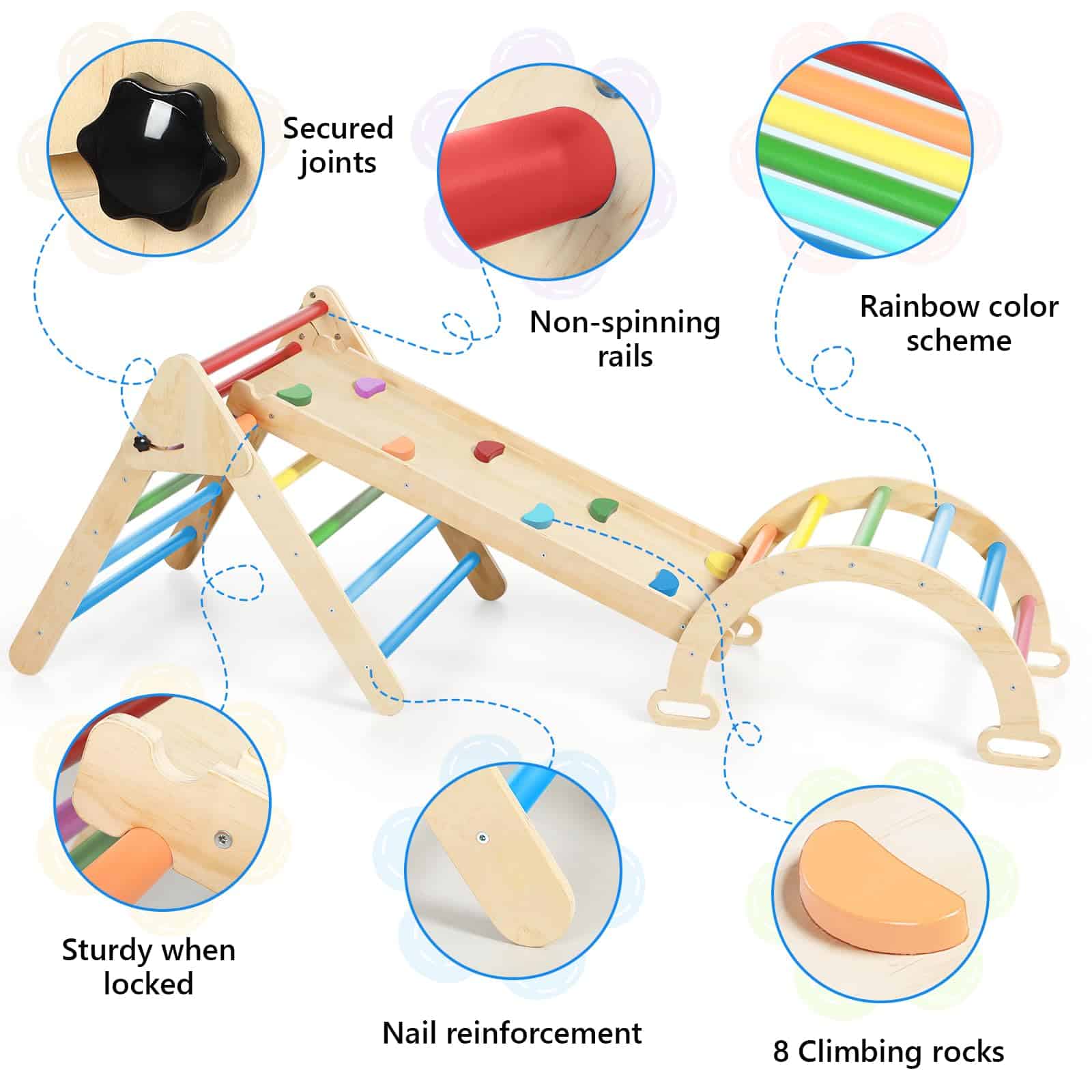 Juguetes de escalada 5 en 1 Hoohtoot para niños pequeños en - Imagen 5