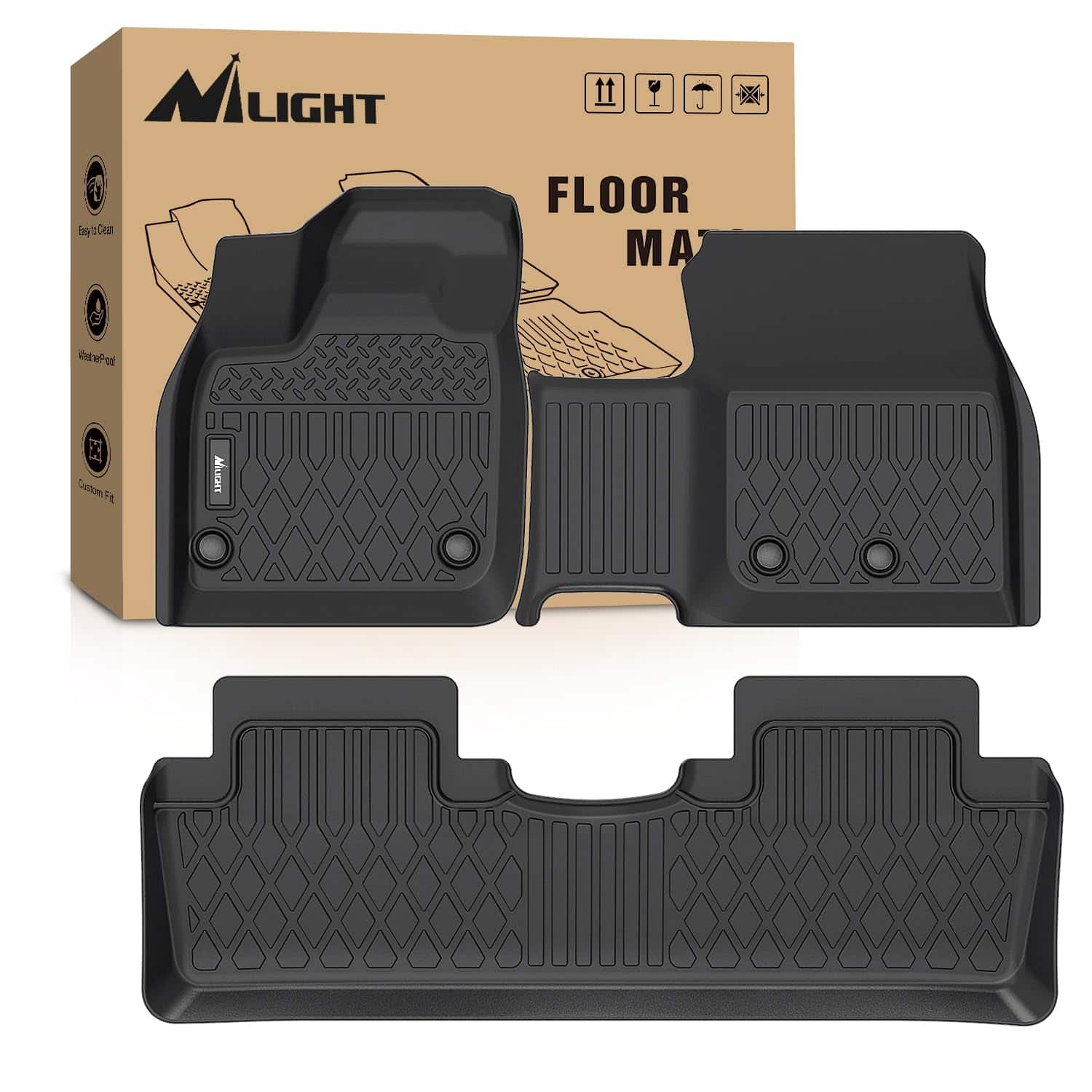 Tapetes de piso de TPE Nilight para Nissan Ariya 2023 2024,