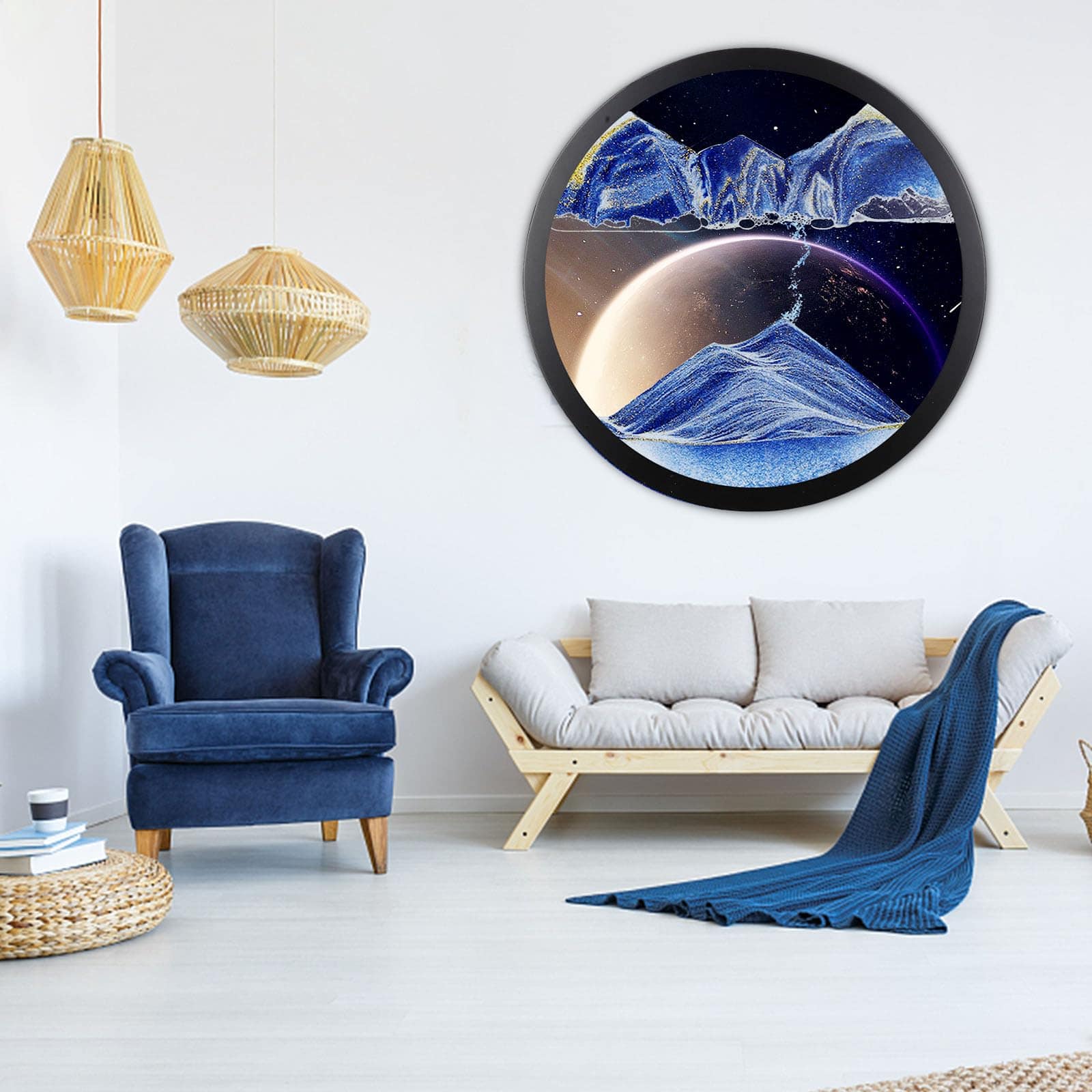 Heuanpte 17.3" Arte de Arena en Movimiento, -Azul