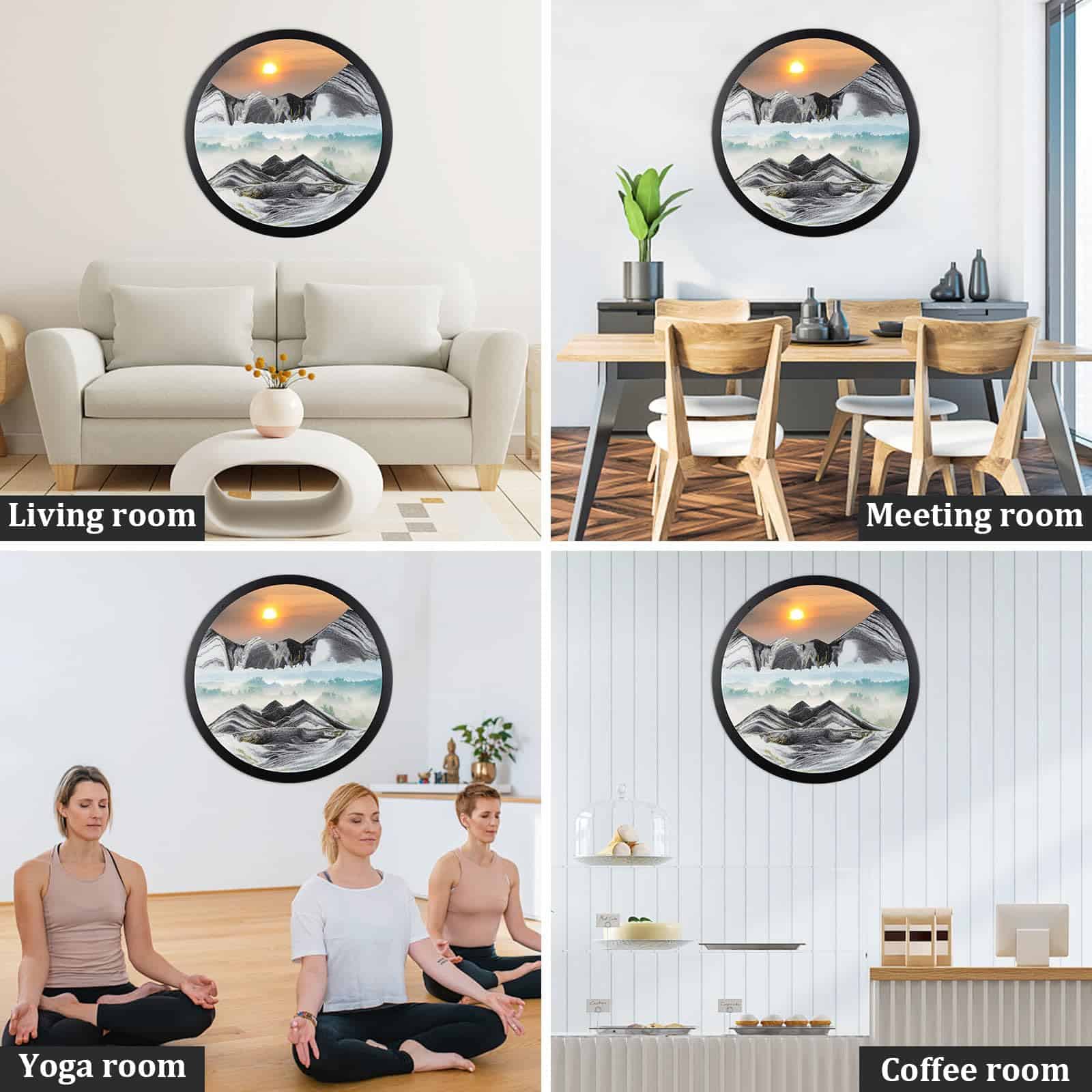 Heuanpte 17.3" Arte en Movimiento de Arena, Arte de Pared - Imagen 8