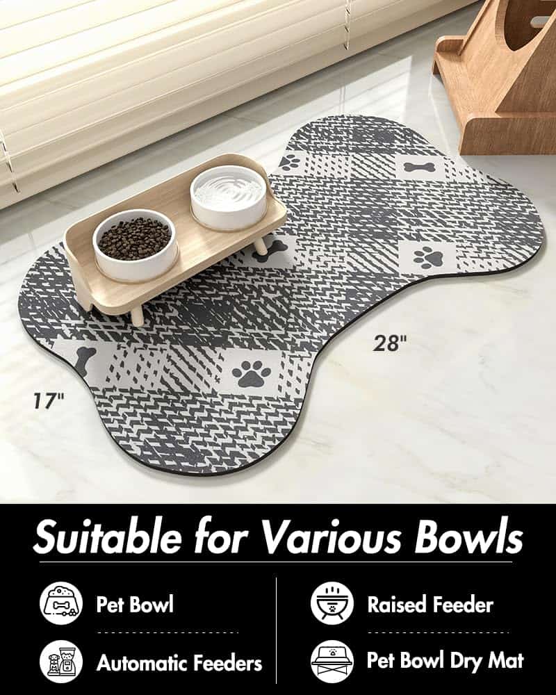 Tapete para Comida de Perro PADOOR - Tapete Absorbente para - Imagen 8