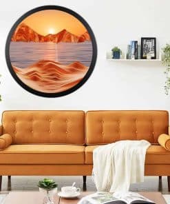 Heuanpte 24" Decoración de Arte de Arena en Movimiento,