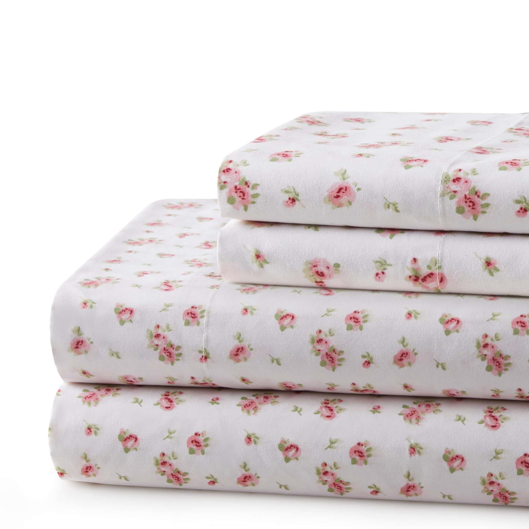 Juego de Sábanas de 3 Piezas con Estampado -Rosa Floral - Imagen 5