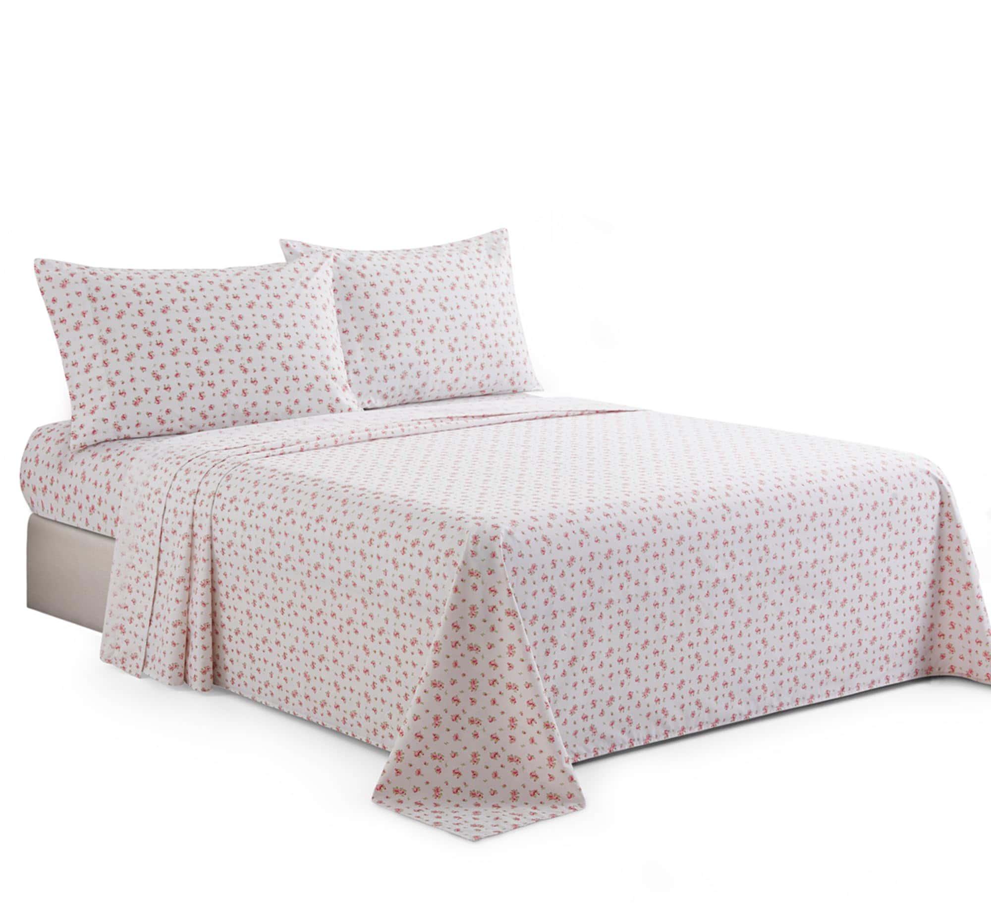 Juego de Sábanas de 3 Piezas con Estampado -Rosa Floral - Imagen 9