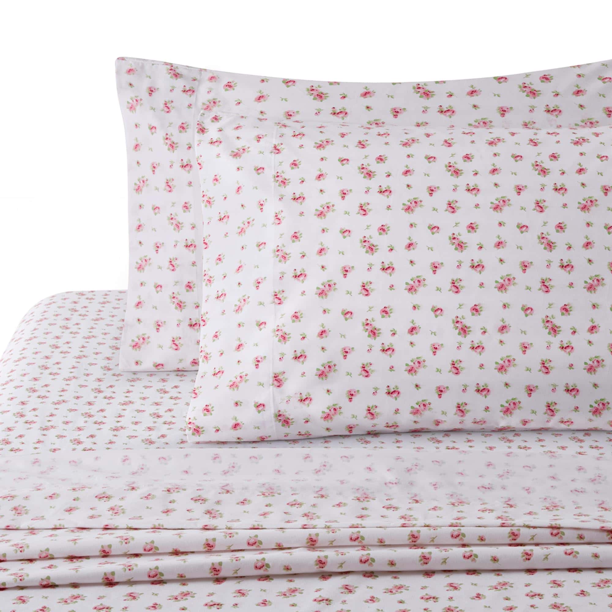 Juego de Sábanas de 3 Piezas con Estampado -Rosa Floral - Imagen 4