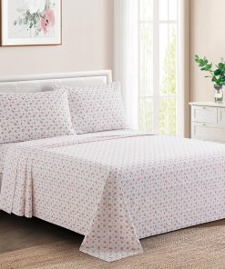 Juego de Sábanas de 3 Piezas con Estampado -Rosa Floral