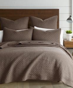 Set de Edredón Levtex Home - Cruz de Punto de Cocoa - 100%