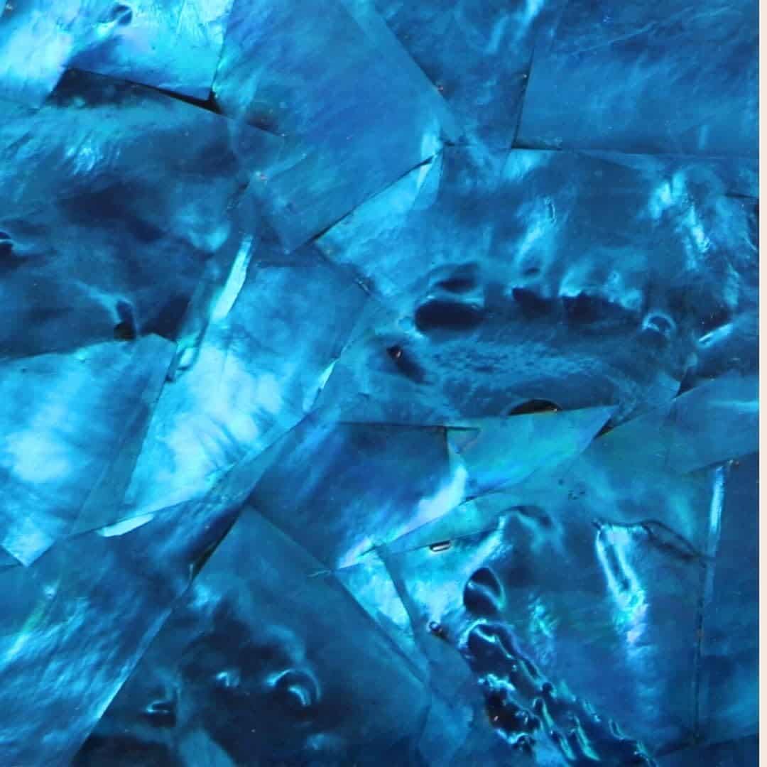 Chapado de incrustaciones de concha de nácar para adornos