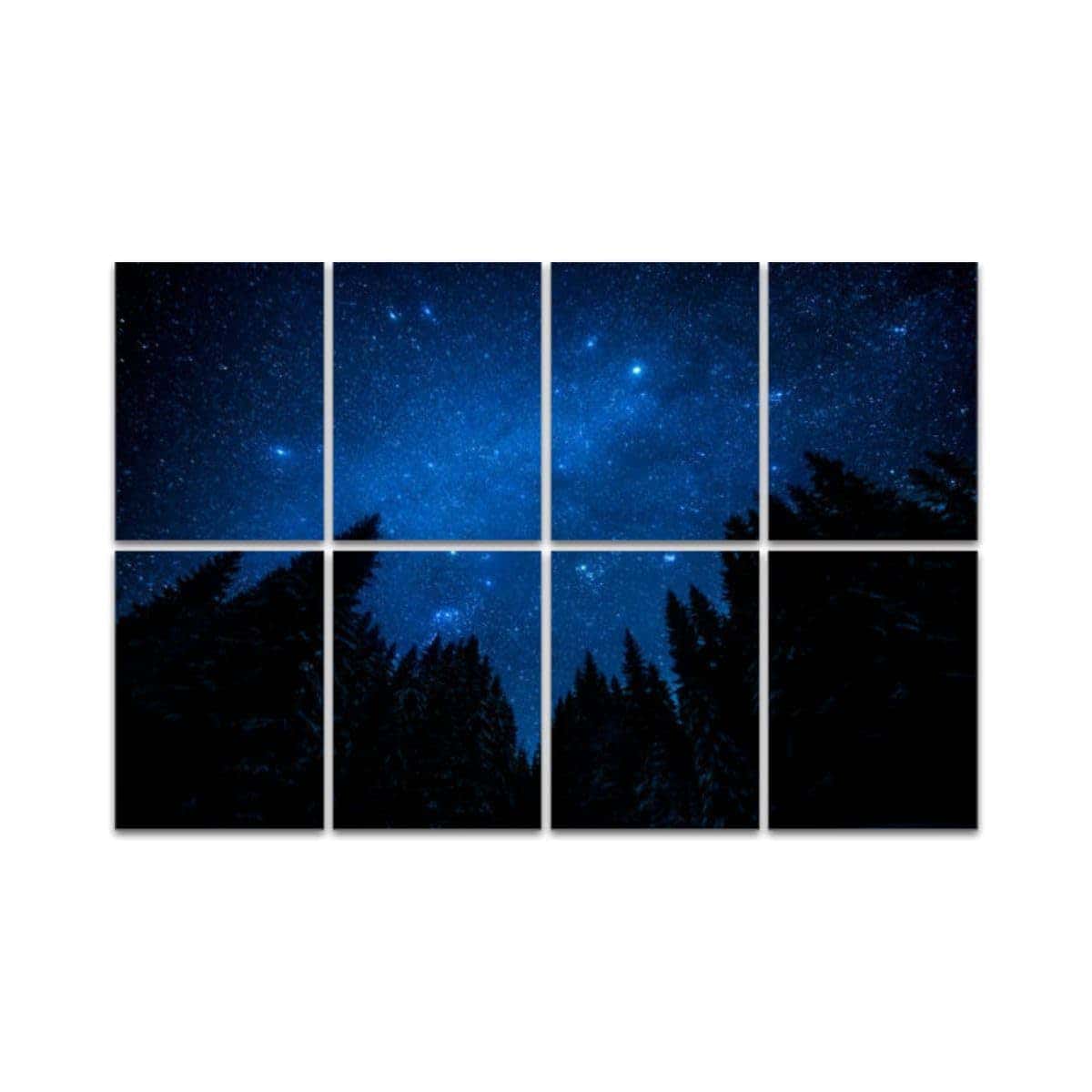 Paneles Acústicos Artísticos, bosque nocturno brillante