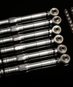 GTBRacing CNC Aluminum Metal Front -Plata