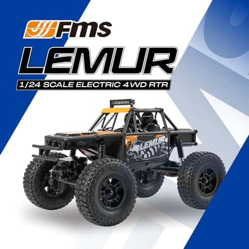 MQ & KUN FMS FCX24 1/24 Lemur RTR, Buggy RC 4x4 Cepillado - Imagen 3