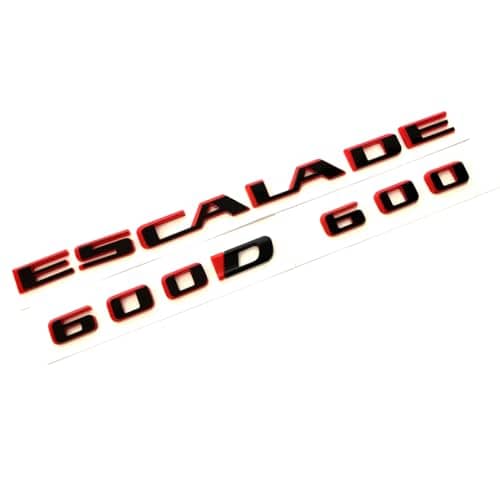 Emblema Trasero Levadizo 3D Escalade 600 600D 3Pack Letra