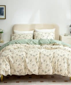 Set de Funda de Edredón de Algodón Twin Floral, 100%