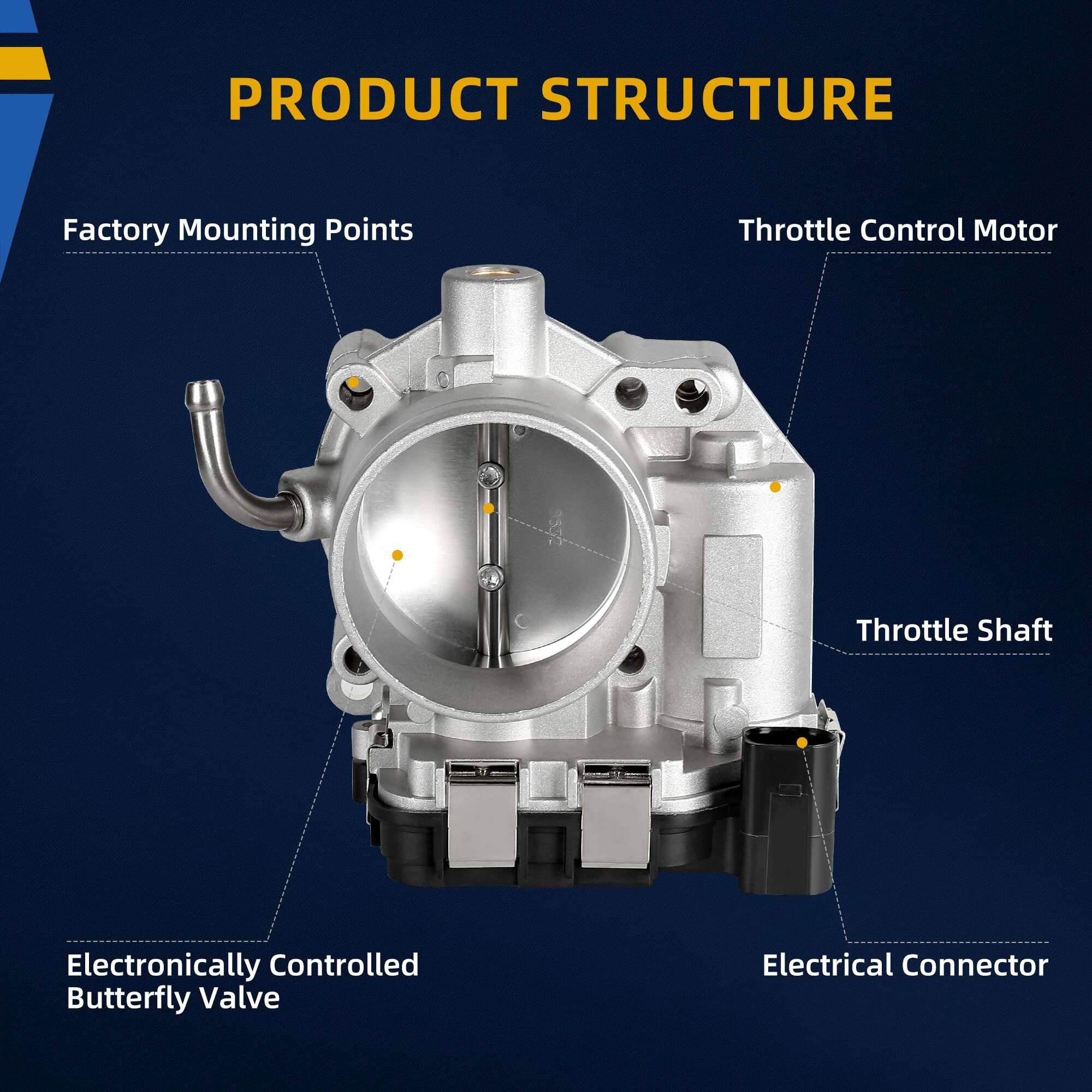 Cuerpo del acelerador DWVO compatible con Volkswagen Beetle - Imagen 3