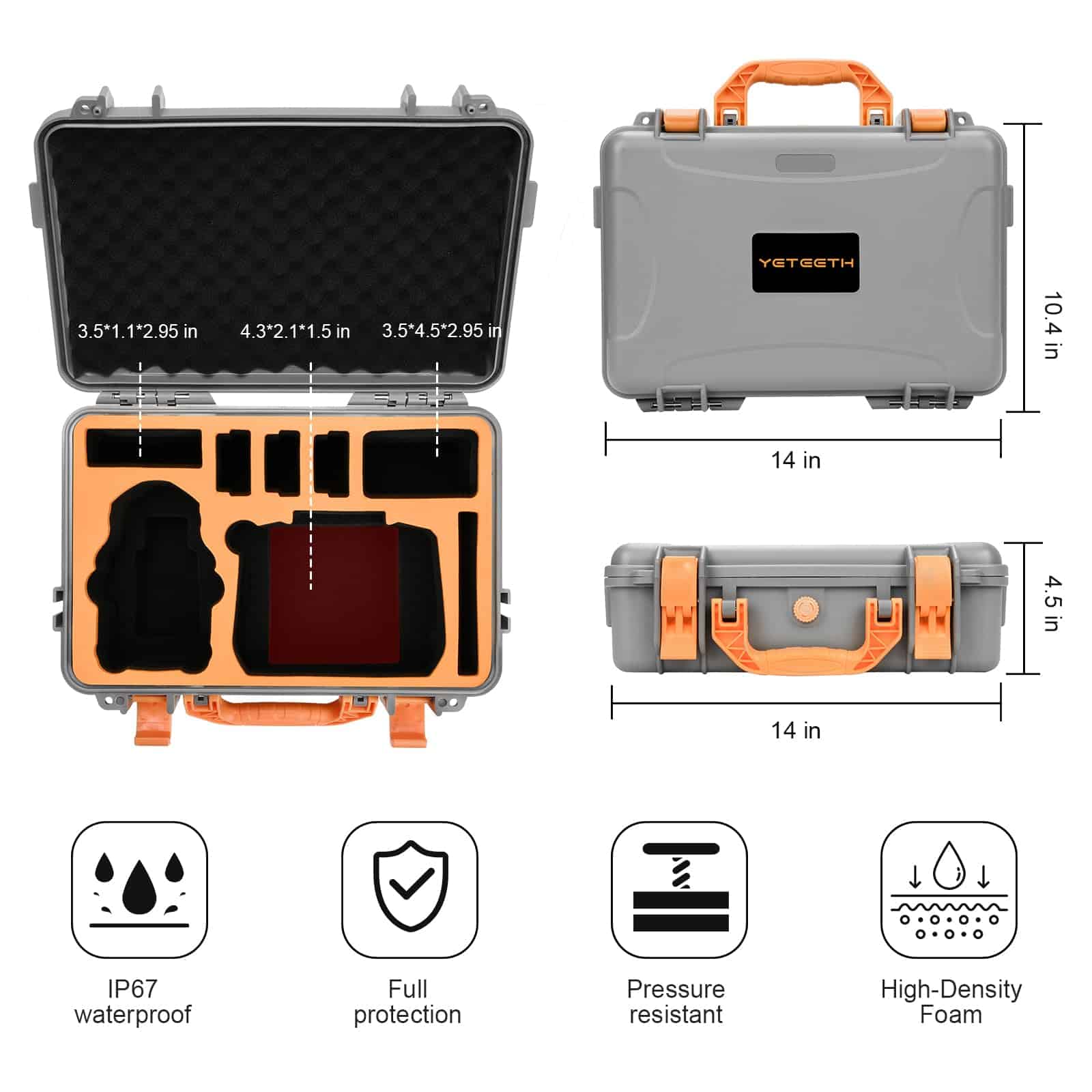 Funda rígida impermeable keketoha Mini 4 Pro para - Imagen 3