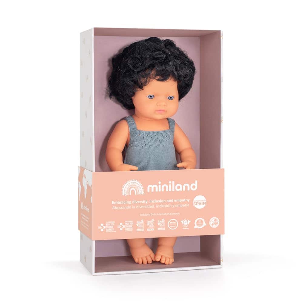 Muñeco Miniland 15'' Edición Colorida Niño con Pelo Negro - Imagen 4