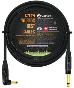 Cable de Instrumento de Guitarra Bajo Premium de 18 Pies -