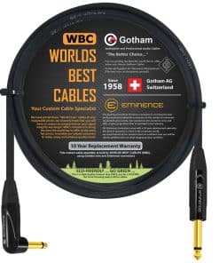 Cable de Instrumento para Guitarra Bajo Premium de 4 pies -