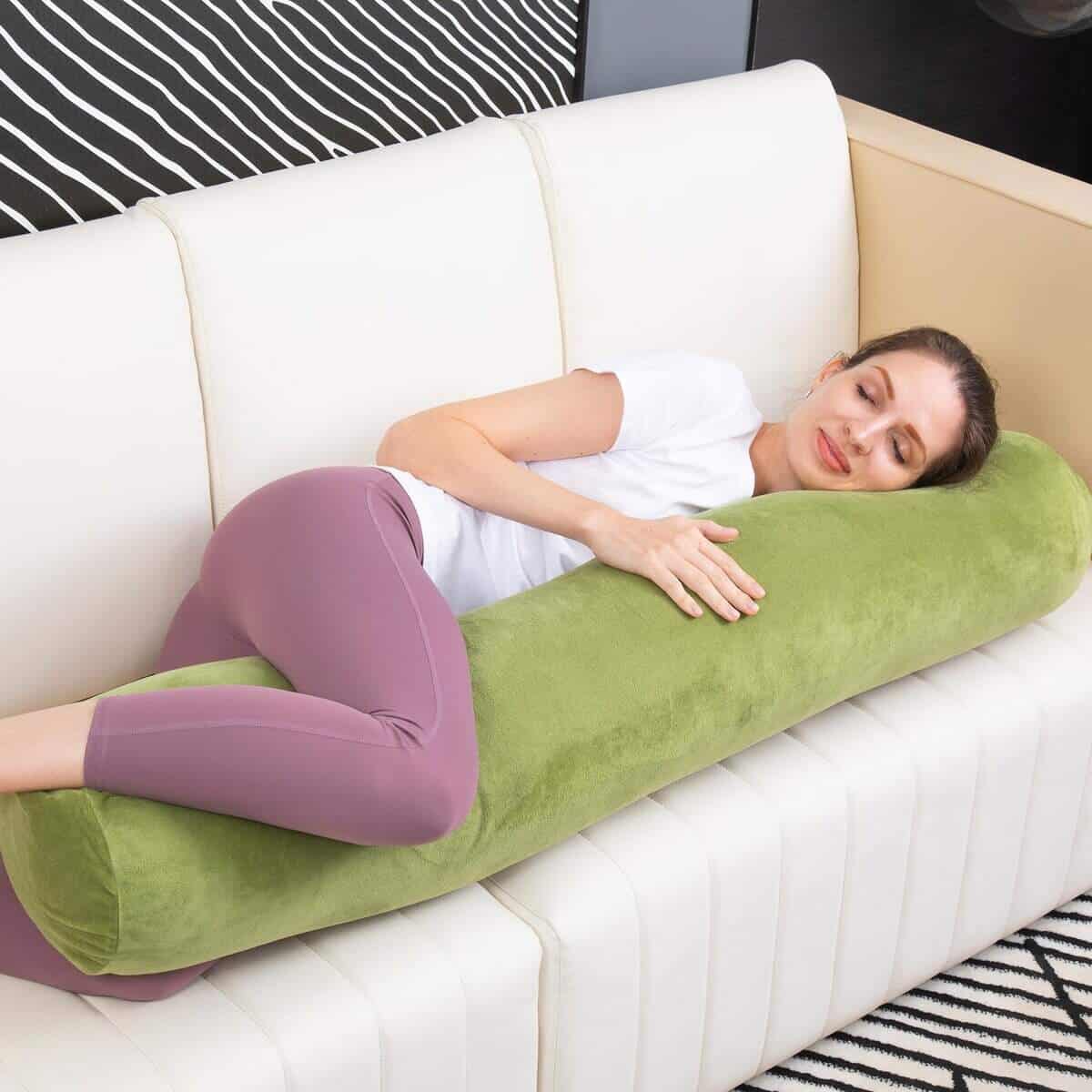 1 MIDDLE ONE Almohada de Refuerzo para Cama, Almohada Larga - Imagen 5