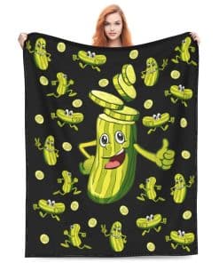 Manta de Pepinillos Jatcre - Acogedora Manta Ligera,