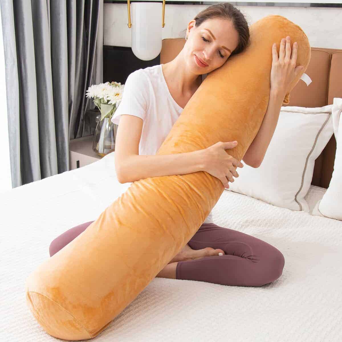 1 Almohada de Refuerzo para Cama, Almohada -Marrón - Imagen 5