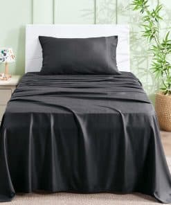 Juego de sábanas gemelas INFIIXSO Negro - 100% Rayón