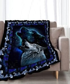 Manta de Lobos Mantas con Estampado de Lobos para Sofá Cama