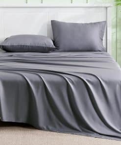 Juego de sábanas California King INFIIXSO Gris - 100% Rayón