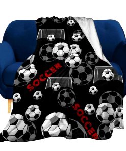 Manta de fútbol suave súper cómoda ligera 3D impresa en