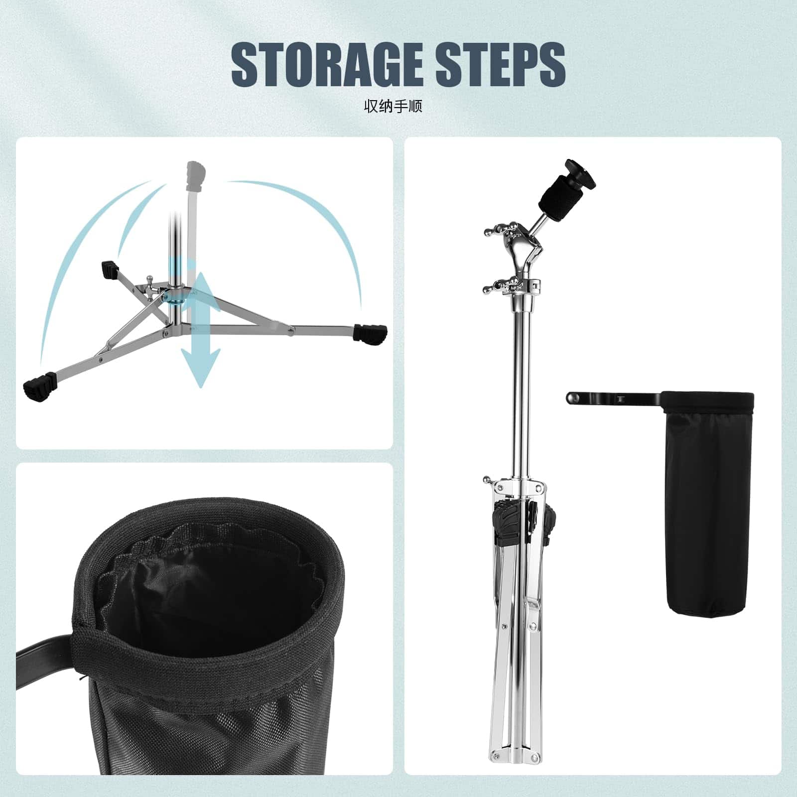 Soporte de platillos TENTOTEN con portamazos, soporte de - Imagen 7