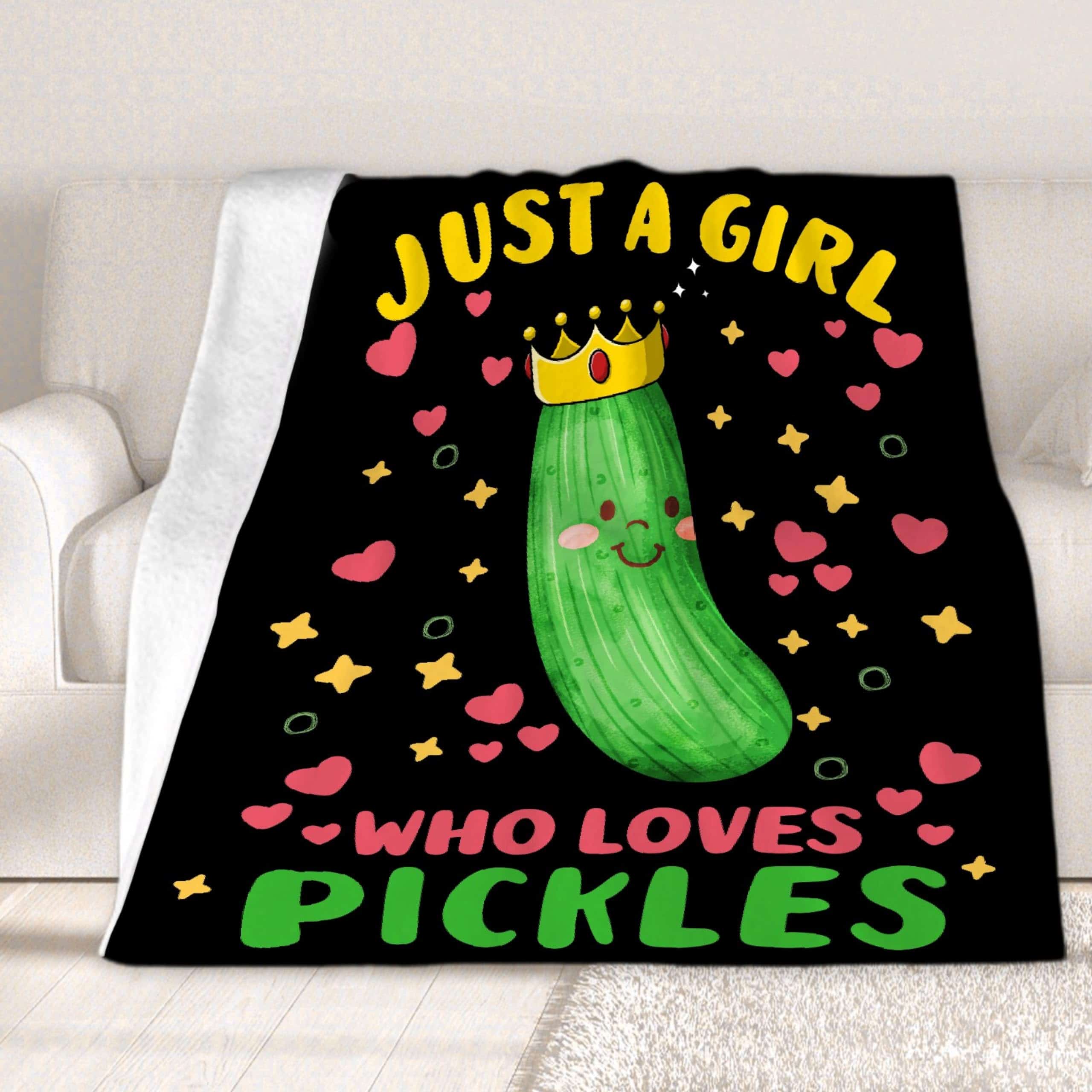 Manta de Pickles Solo una Chica a la que le Encantan los - Imagen 3