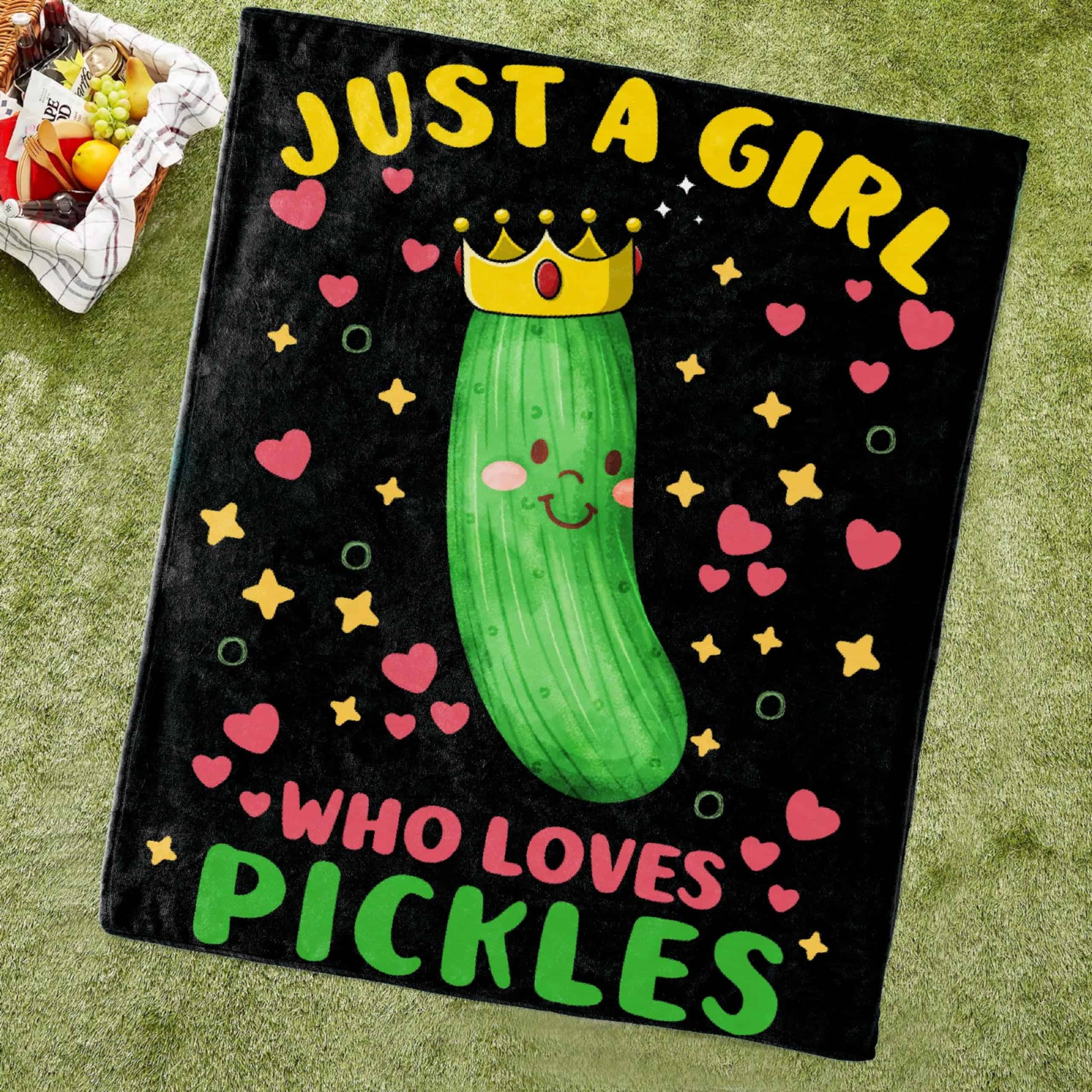Manta de Pickles Solo una Chica a la que le Encantan los - Imagen 5