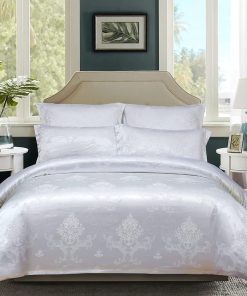 INFLAG Funda de Edredón de Satén King Size, Juego de Funda