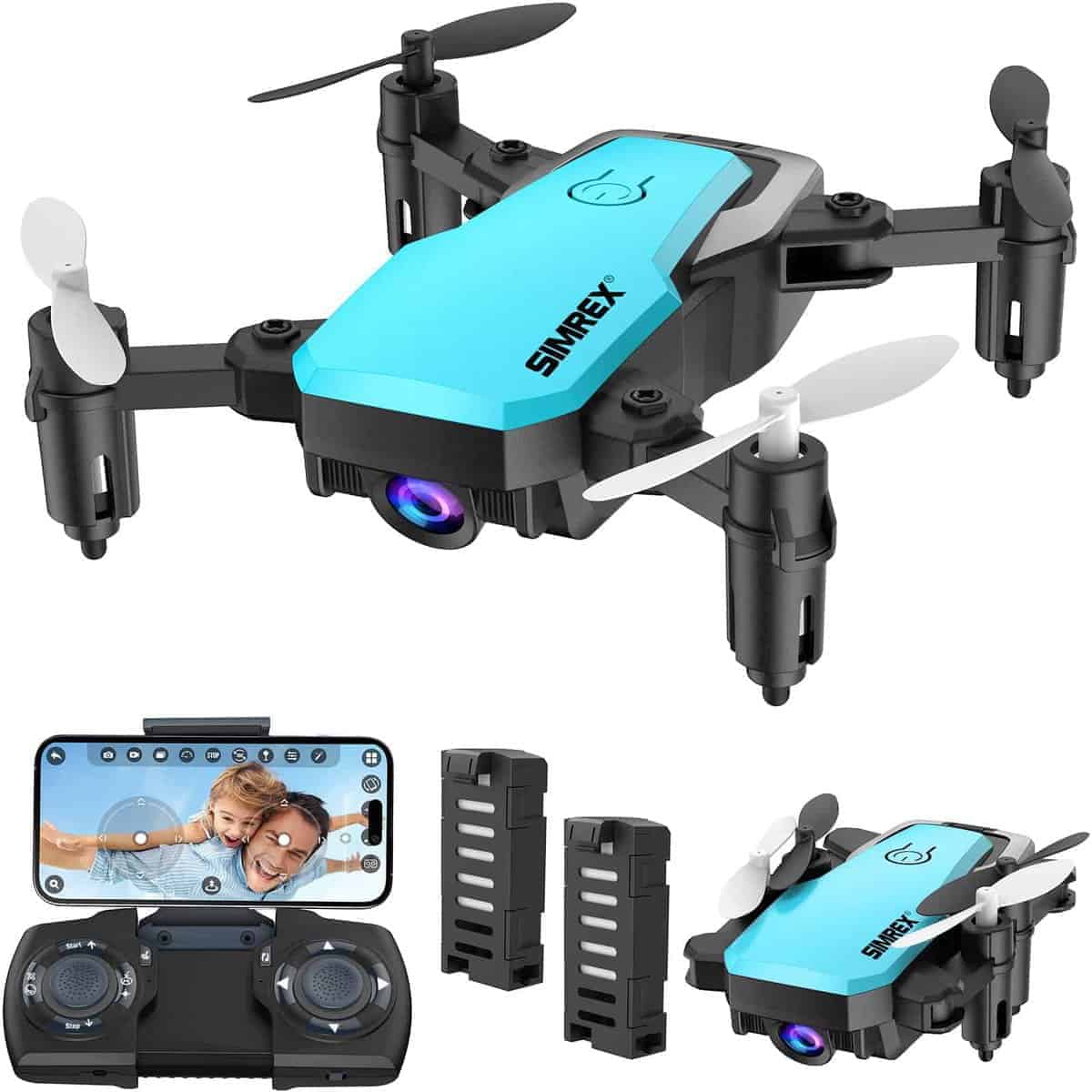 Drone Mini SIMREX X300C con Cámara -Azul
