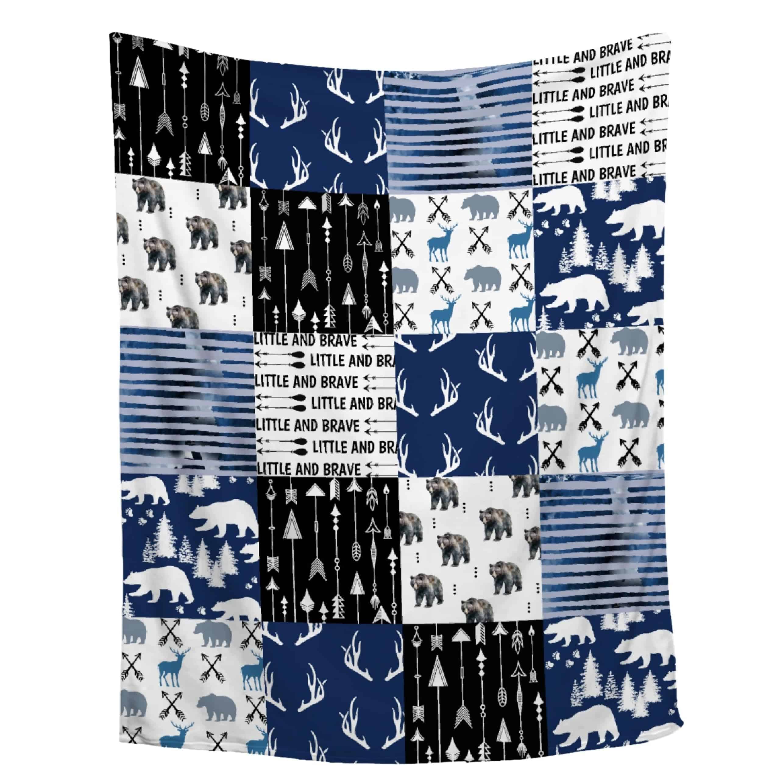 Manta de Oso Marrón Hojizaio Manta de Oso para Niños