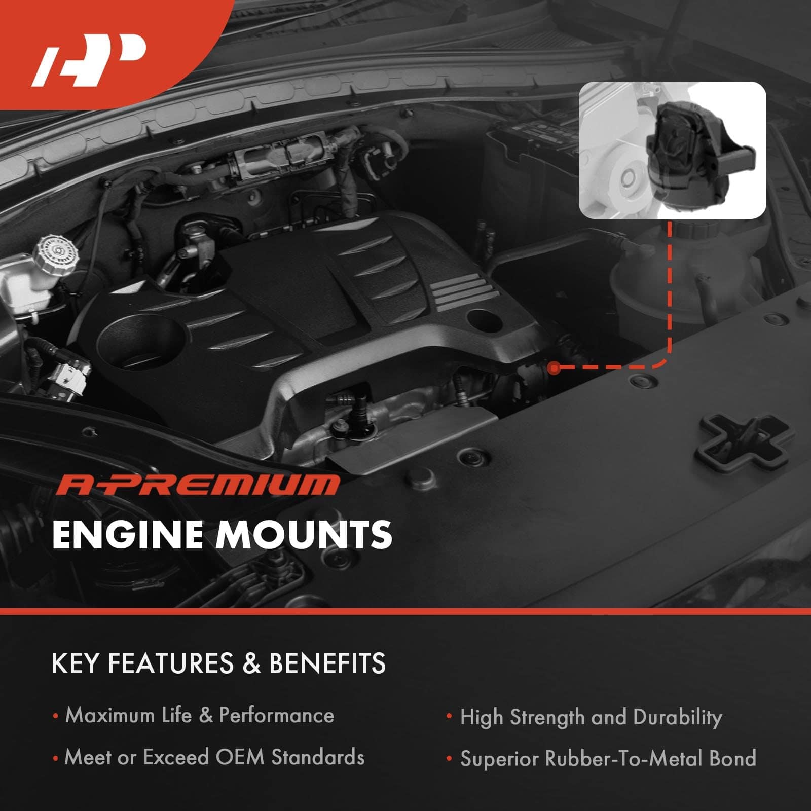 Kit de Montaje de Motor A-Premium Compatible con Nissan - Imagen 4