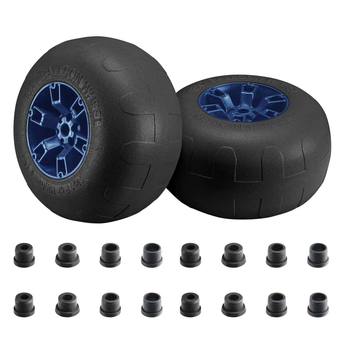 Ruedas de playa inflables ONECHOI, 13" neumáticos sólidos