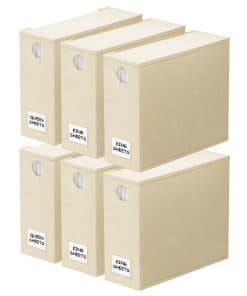 Organizadores y Almacenamiento de Sábanas SpaceAid 6 Pack,